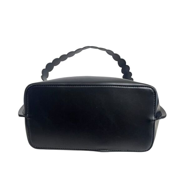 Melie Bianco Black Cecilia Saddle Large Tote Bag - Picture 7 of 14